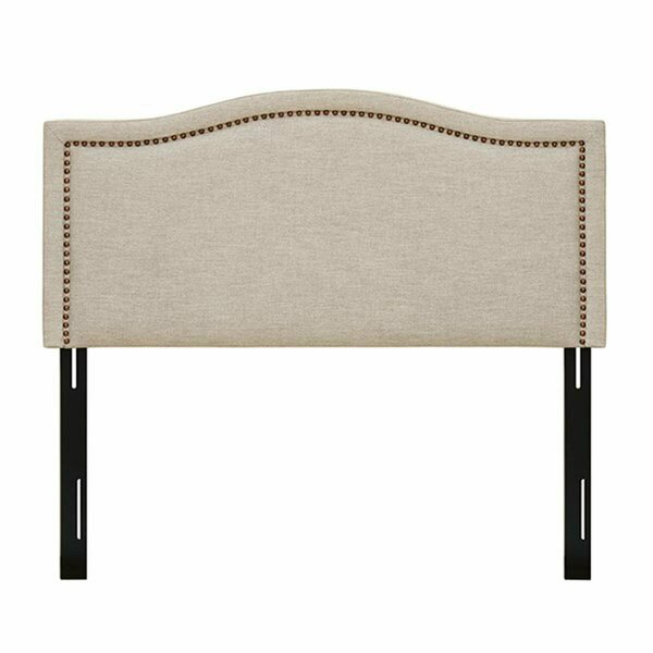 Madison Park Nadine Upholstery Headboard, King, Natural MP116-0354